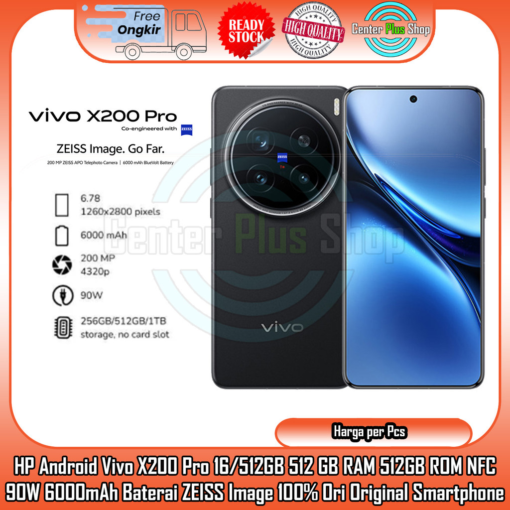 Jual Vivo X200 Pro ZEISS APO Telephoto 16/512 200 MP Camera 6000 mAh ...