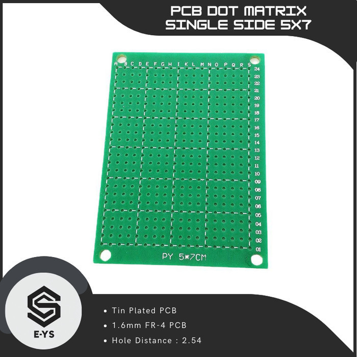 Jual PCB Lubang / Matrix Circuit Board 5x7cm Single Layer | Shopee ...