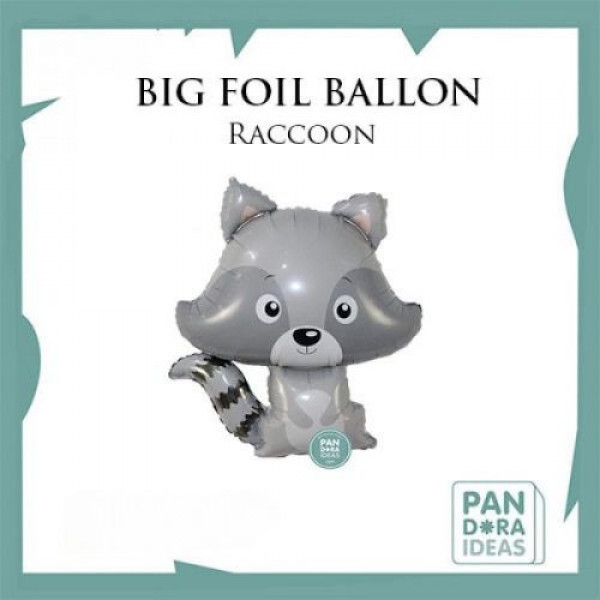 Jual Foil Balloon Raccoon Animals / Balon Ulang Tahun Tema Hewan Rakun ...