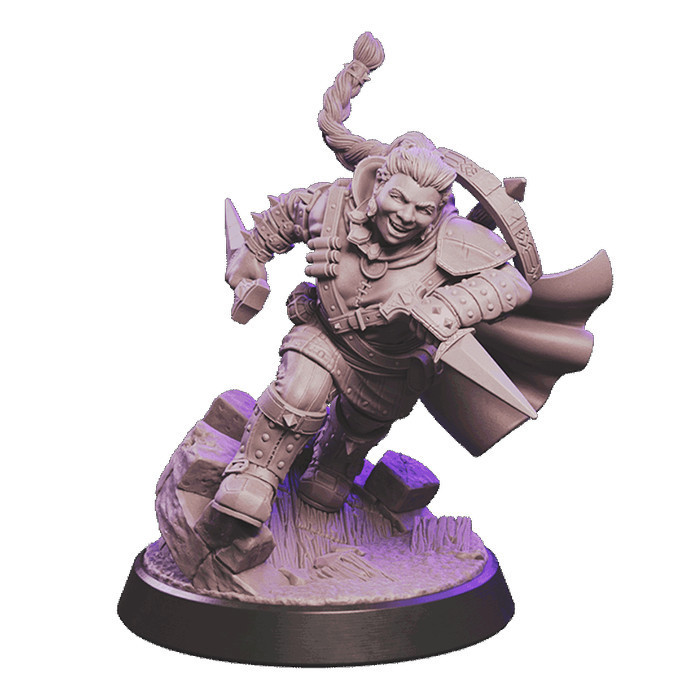 Larethar Gulgrin D&amp;D Miniature - Dungeons &amp; Dragons Nano Guerriero/Rogue, Serie 6