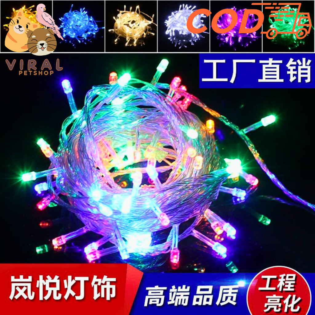 Jual ViraL PetShop Lampu Tumblr LED 10 Meter 50 LED Lampu Natal Lampu ...