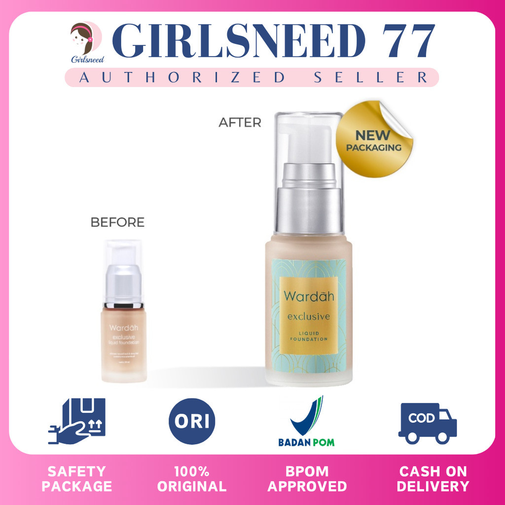 Jual Wardah Exclusive Liquid Foundation - Foundation Matte Yang Tahan
