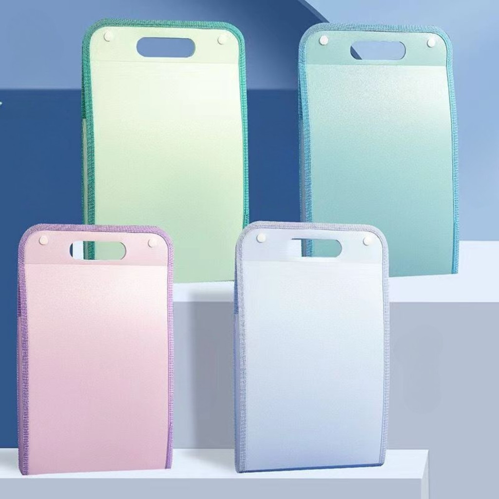 Jual DECORRY (TD01) Tas File Dokumen Handle Warna Transparan / Tas File ...