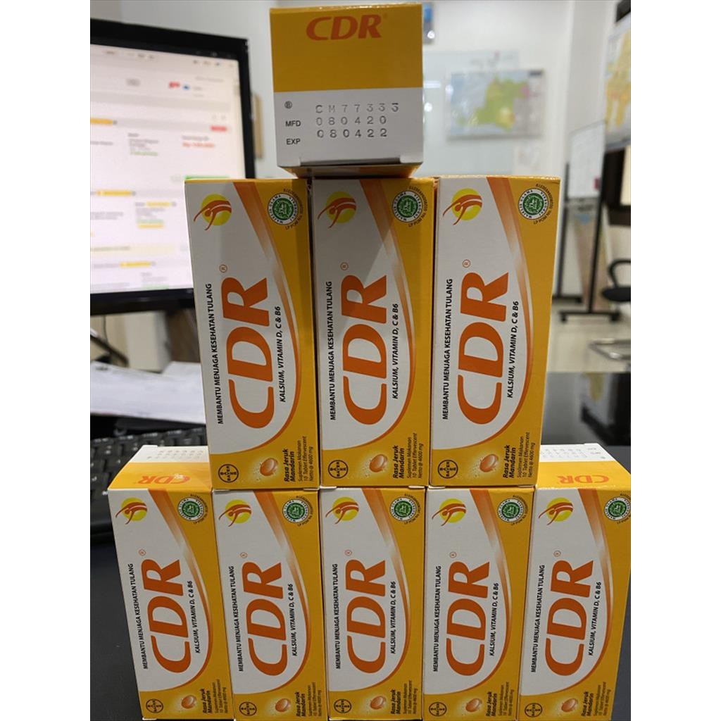 Jual CDR CALSIUM ISI 10 TABLET UNTUK TULANG RASA JERUK EFFERVESCENT ...