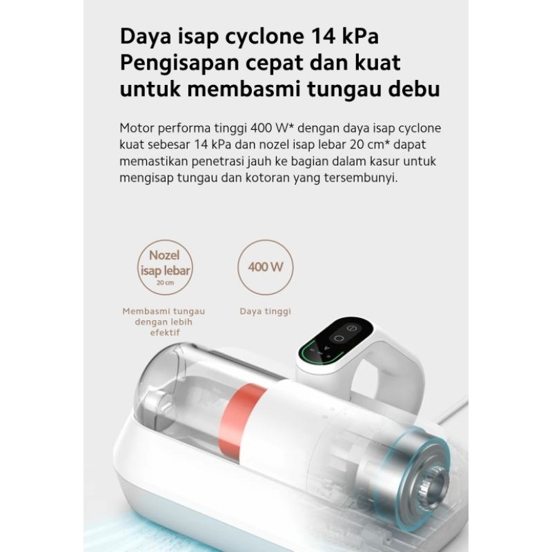Jual Xiaomi Dust Mite Vacuum Cleaner Pro | Daya isap cyclone 14 kPa ...