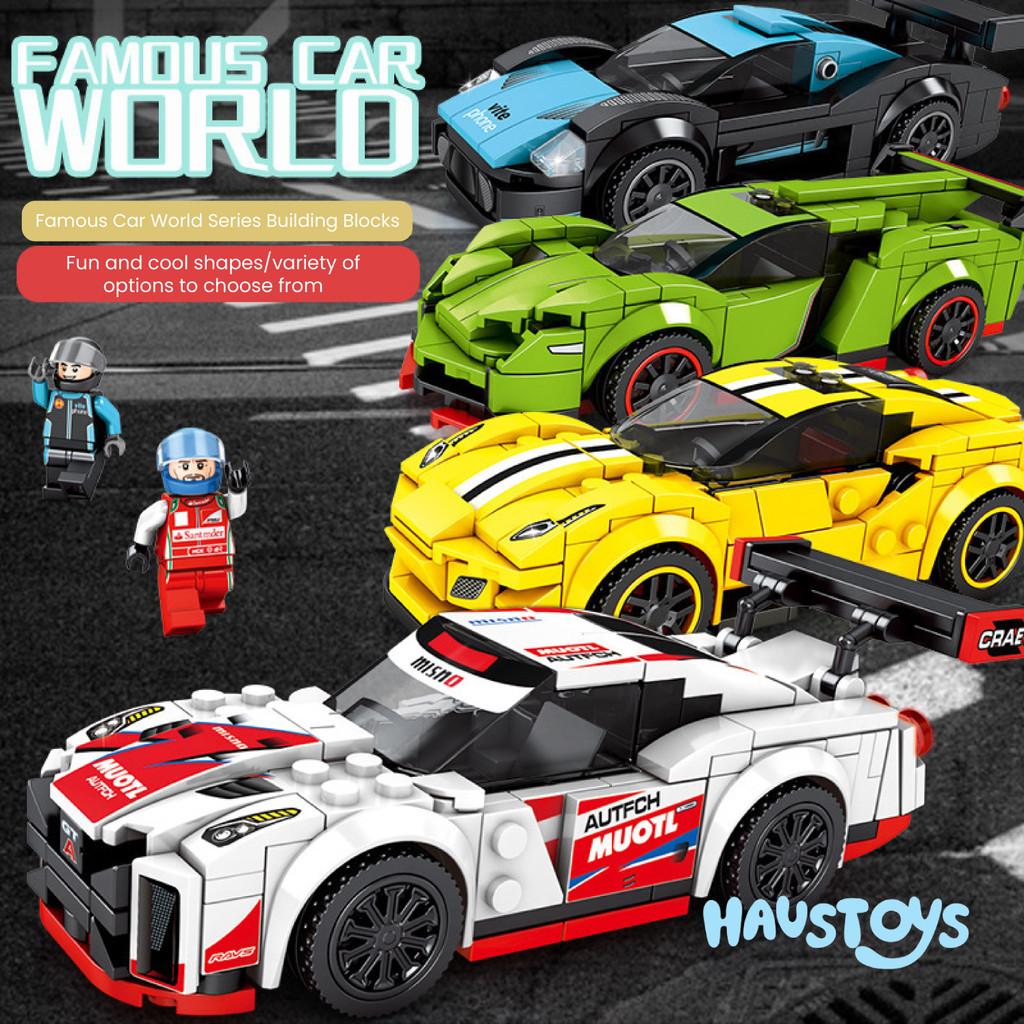 Jual Sembo Building Block Famous Car Collection (607093 - 607096 ...