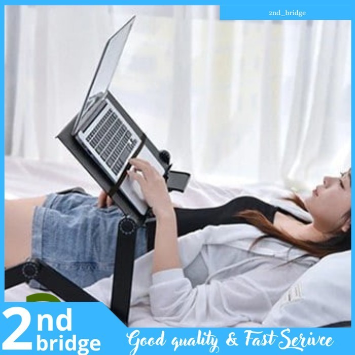 Jual meja laptop foldable adjustable dengan tempat mouse 2B | Shopee ...