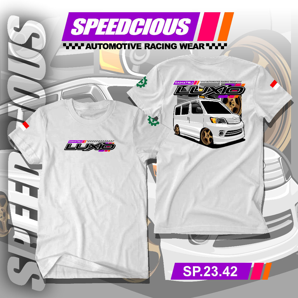 Jual Kaos Racing Mobil Daihatsu Luxio Modifikasi Tshirt Sablon Lengan ...