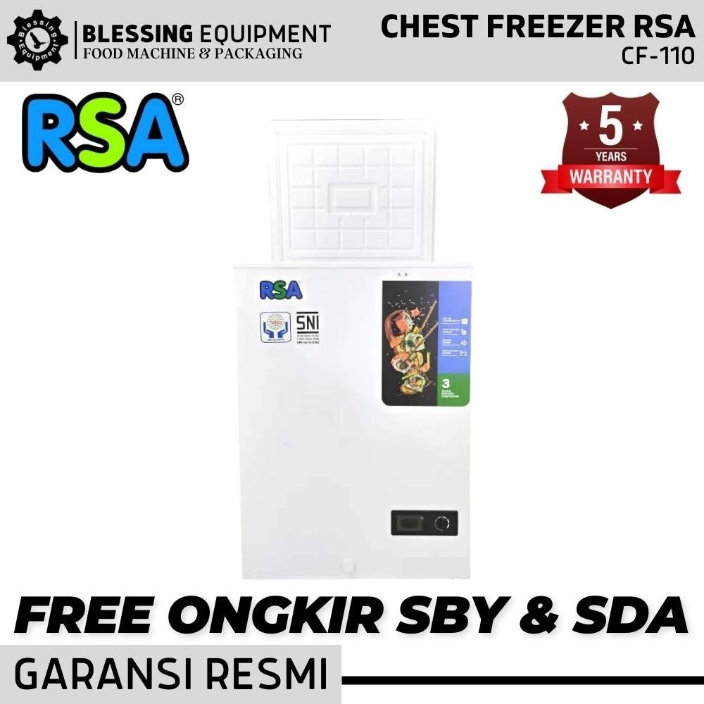 Jual Chest Freezer RSA CF-110 Chest Freezer 100 Liter Original | Shopee ...