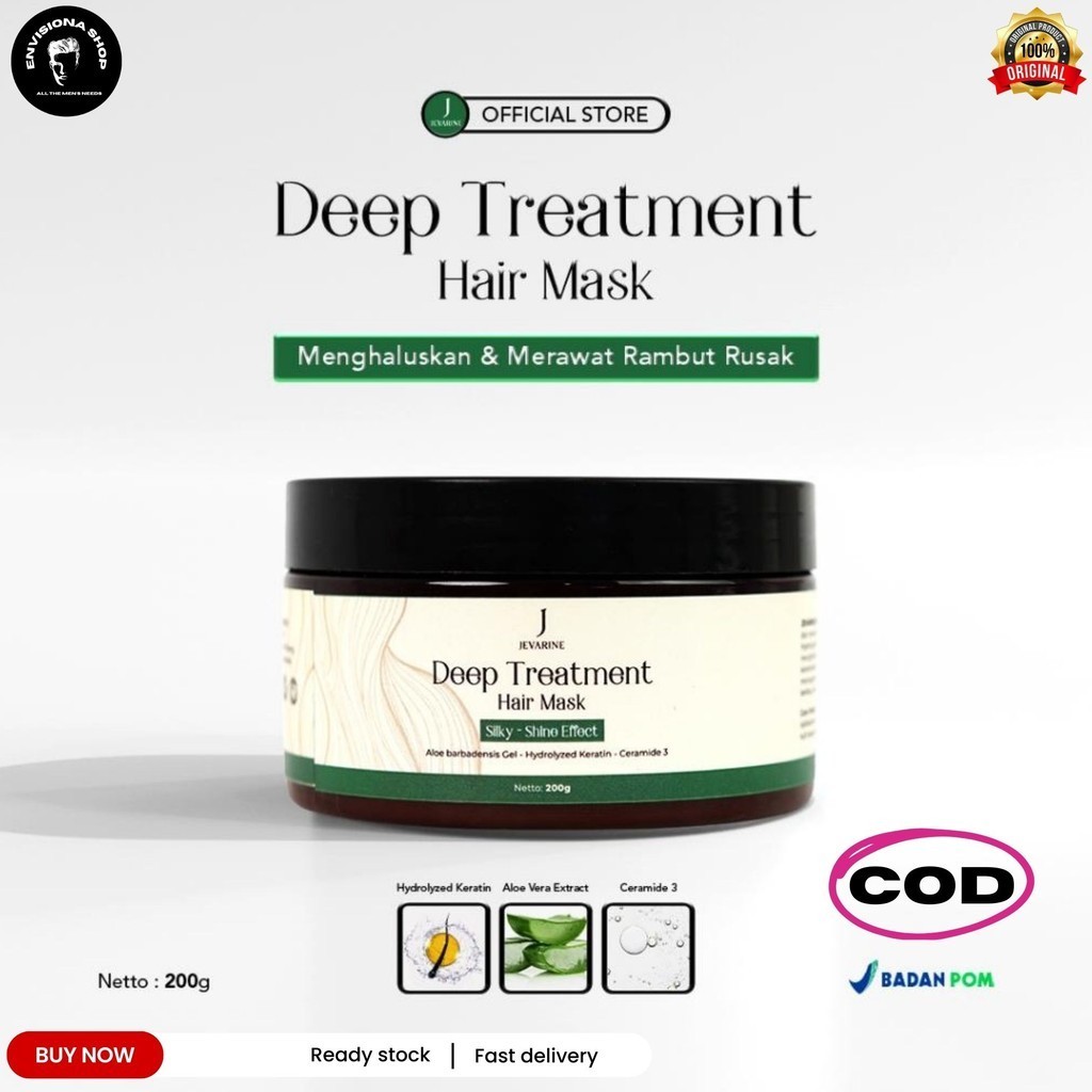 Jual Jevarine Deep Treatment Hair Mask - Perawatan Rambut Agar Tetap ...