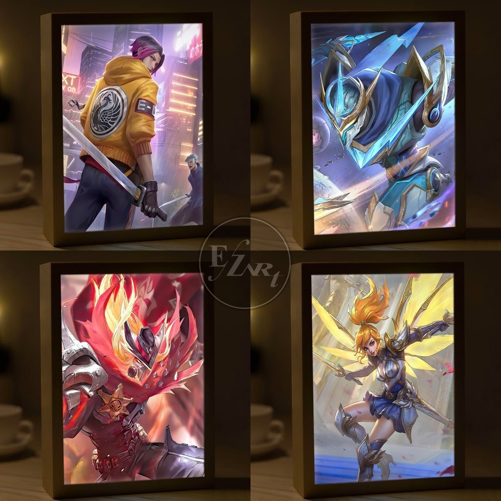 Jual Light Painting Edisi Hero Mobile Legends MLBB Bingkai Lampu LED ...