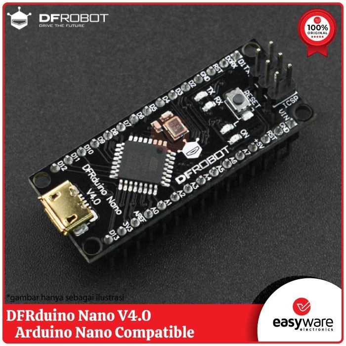 Jual DC99 DFRduino Nano Arduino Nano Compatible DFRobot Nano | Shopee ...