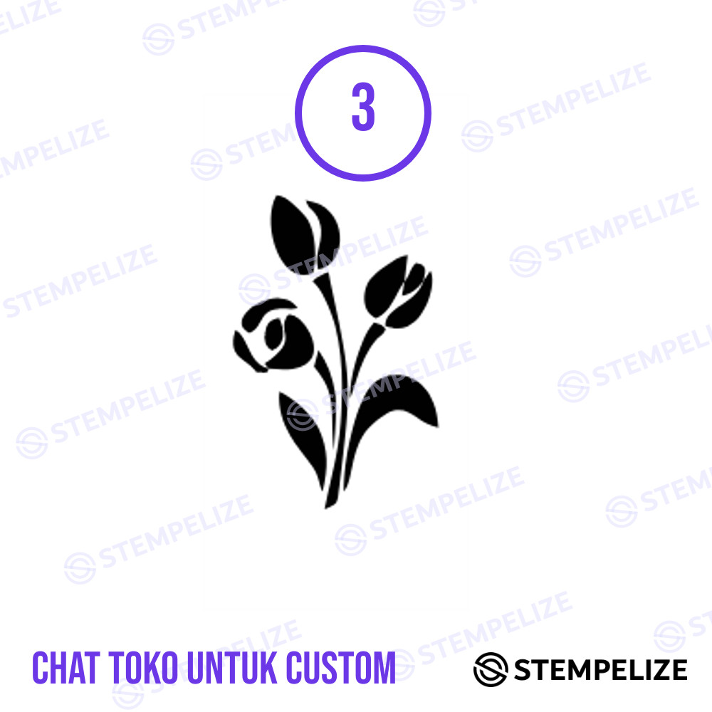 Jual Stempel Bunga Custom Desain | Shopee Indonesia