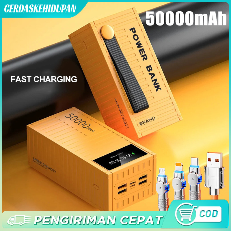 Jual Powerbank Fast Charging PD66W 50000mAh Besar Kapasitas Led Power ...