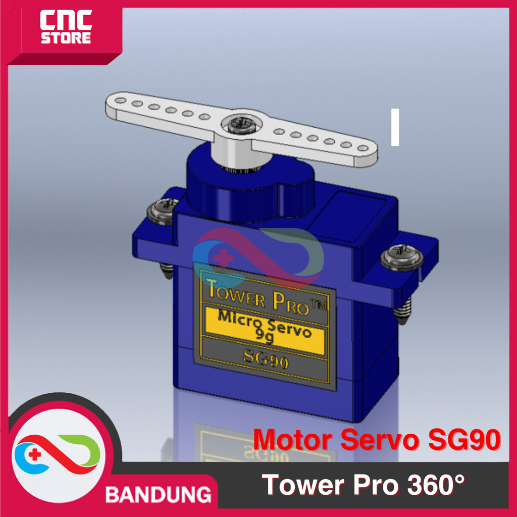 Jual TOWERPRO MOTOR SERVO SG90 SG-90 9G 360 DERAJAT | Shopee Indonesia