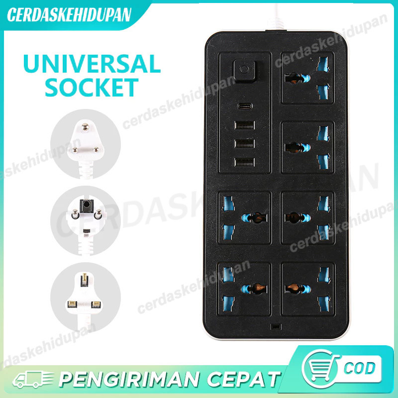 Jual Stop Kontak Usb Kabel Serbaguna Multiguna Panjang Meter Original