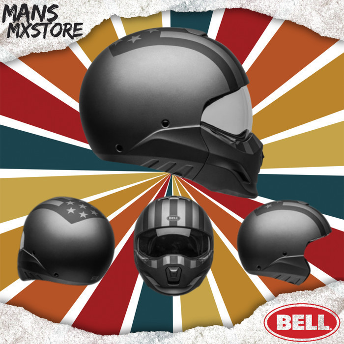 Jual HELM BELL BROZZER FREE RIDER MATTEE GRAY BLACK CROSSOVER HELMET ...
