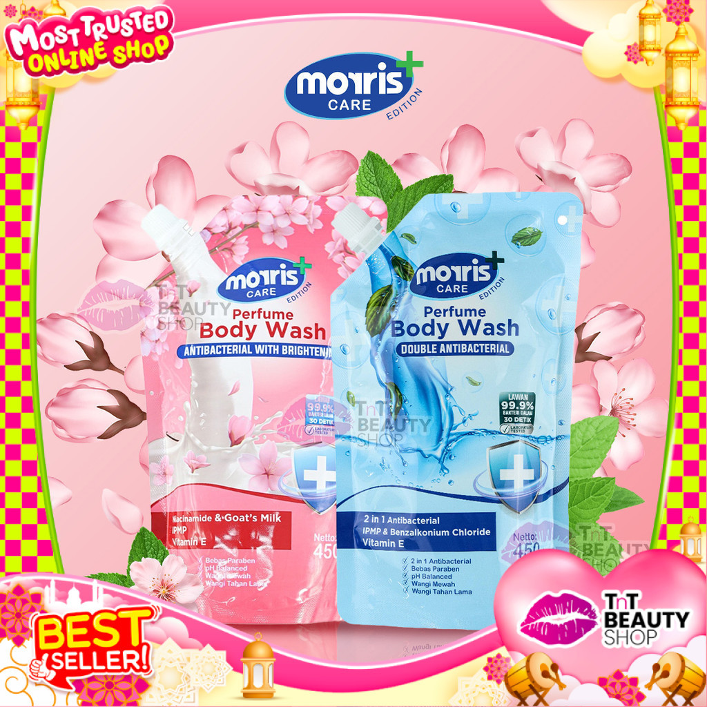 Morris Body Wash Double Anti Bacterial 450ml - Care Edition Bodywash 2in1 Antibacterial | TnT Beauty Shop