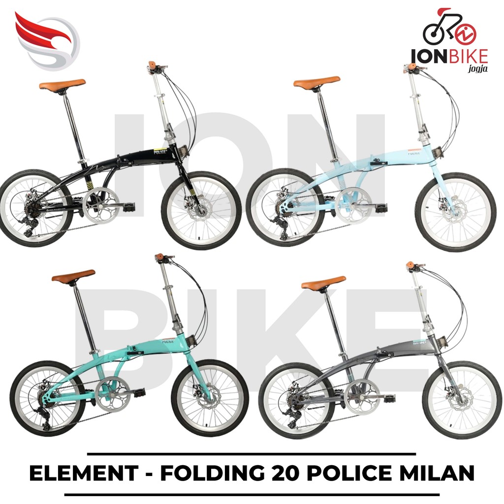 Jual Sepeda Lipat 20 Element Police Milan Pastel Terbaru Seli Folding ...
