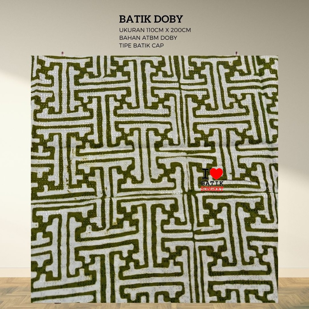 Jual DOBY PASTEL PARANG MOTIF 27 DOBI DOBBY BAHAN KAIN BATIK HITAM ...
