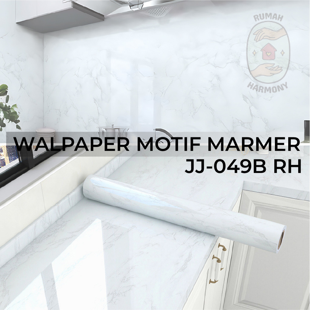 Jual Wallpaper Sticker Marmer Uk 60cm X 3m Motif Marmer Untuk Dapur ...