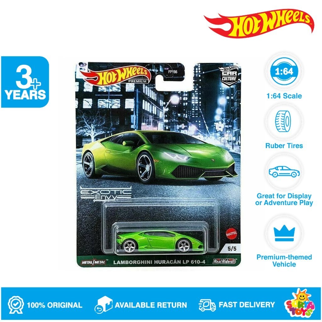 Jual Hot Wheels Premium 2021 Exotic Envy Bugatti Chiron lambo Hu