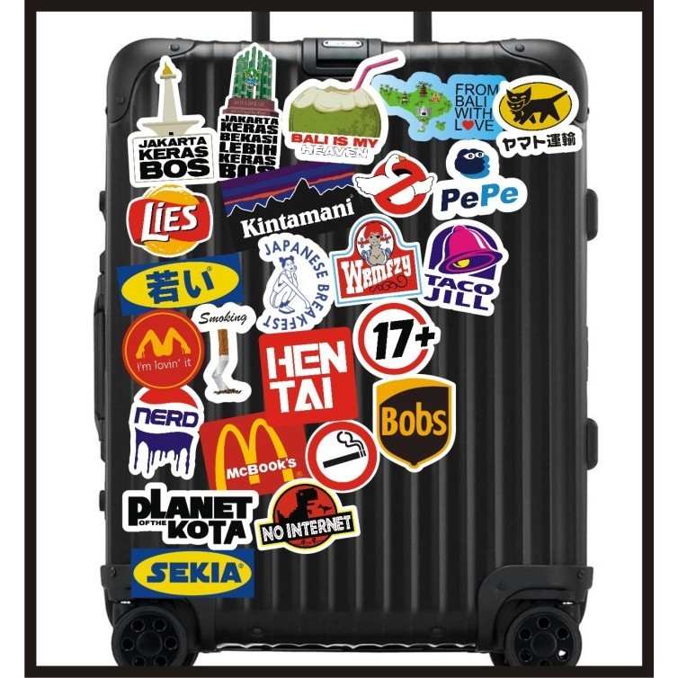 Jual jakarta sticker / bekasi sticker / travel sticker / bali sticker ...