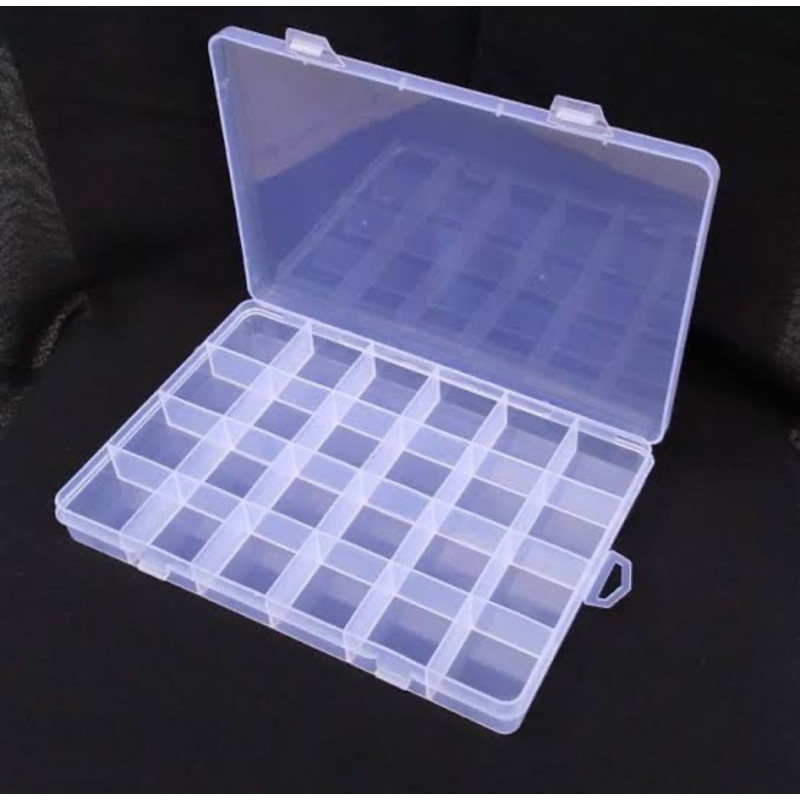 Jual Kotak Manik - Mote Box - Tempat Manik 24 Sekat | Shopee Indonesia