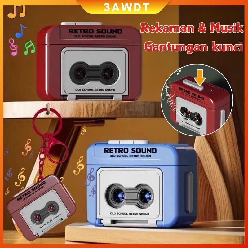 Jual 【Versi Audio Keychain】2Pcs Keychains Retro gantungan kunci radio ...