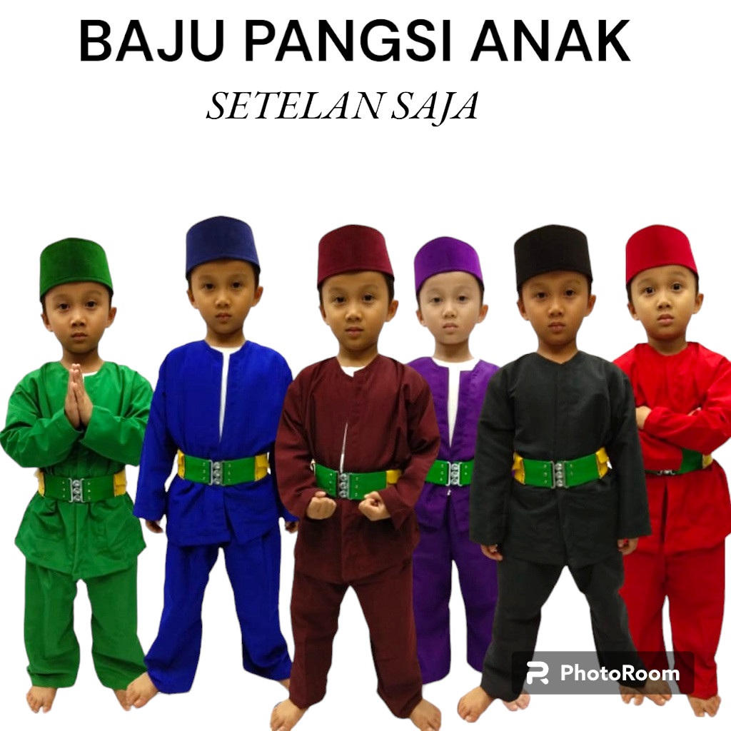 Jual Baju Pangsi Betawi Anak Laki Laki ( SETELAN SAJA ) Baju Pangsi
