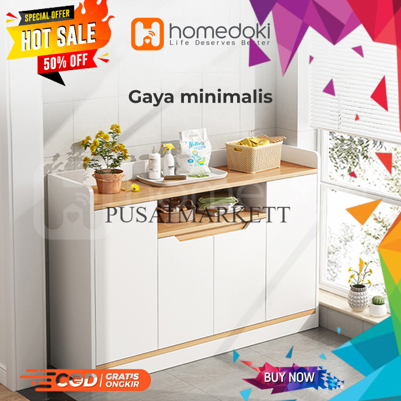 Jual Homedoki Lemari Dapur Minimalis / Kabinet Dapur / Rak Serbaguna ...