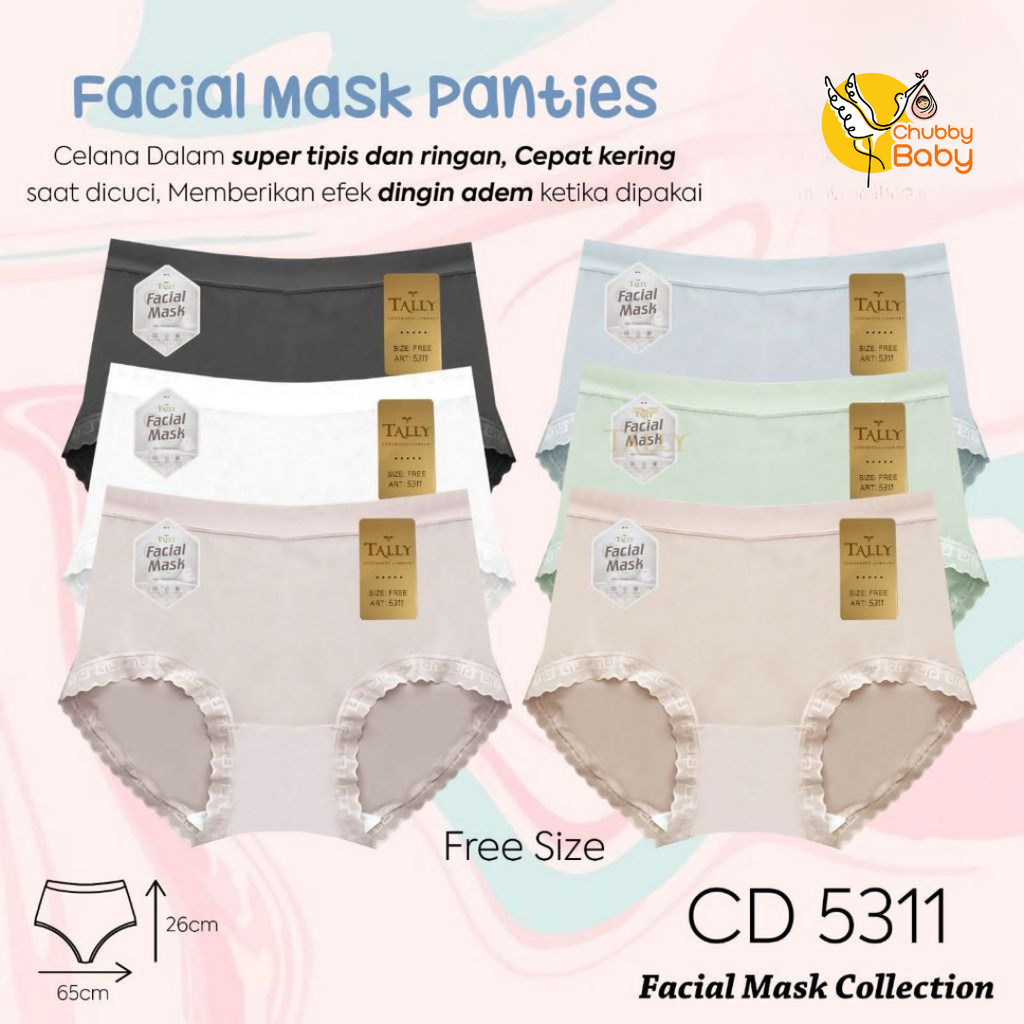 Jual Tally Facial Mask Seamless Ice Silk Panties | Celana Dalam Wanita ...