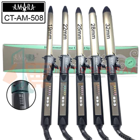 AMARA CT AM 508 Klintong Rambut Gold Tourmaline Barrel Plat Dapat Di Kunci Catokan Pengeriting