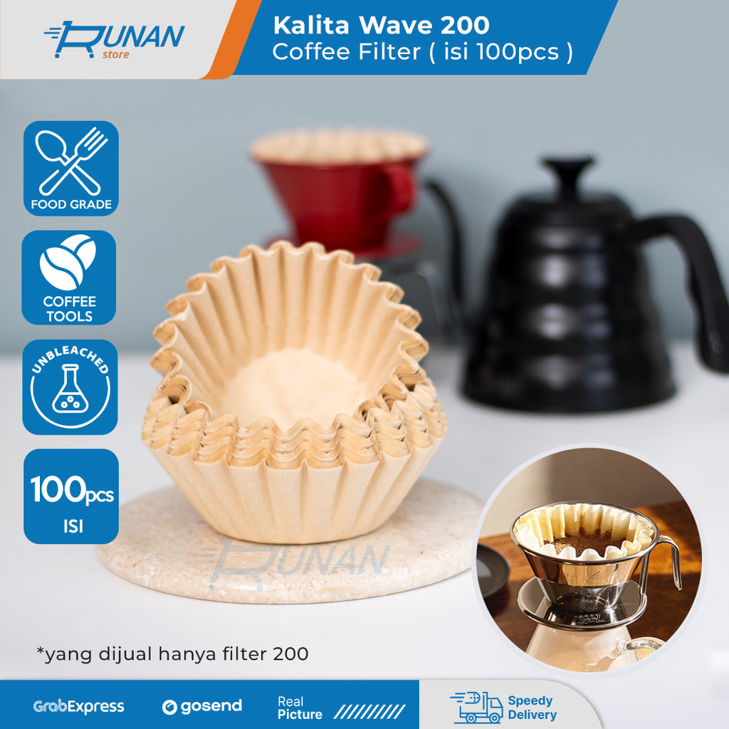 Jual Kalita Wave Coffee Filter isi 100 Paper Filter Kalita Wave 200