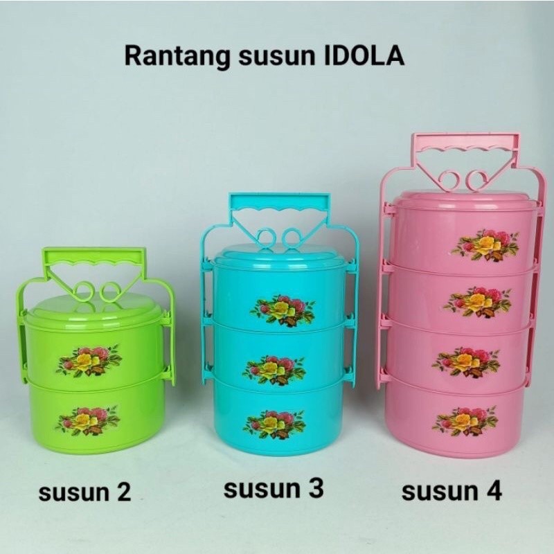Jual Rantang plastik susun 2 serbaguna - Rantang lauk pauk bekal nasi ...