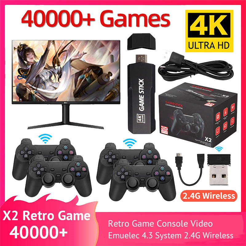 X2 128G 706W 2   Console de jeu vidéo rétro Super X2, plus de 60000