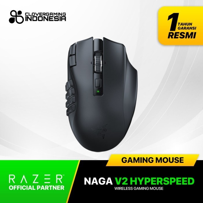 Jual Razer Naga V2 HyperSpeed Wireless Gaming Mouse MMORPG Side Button ...