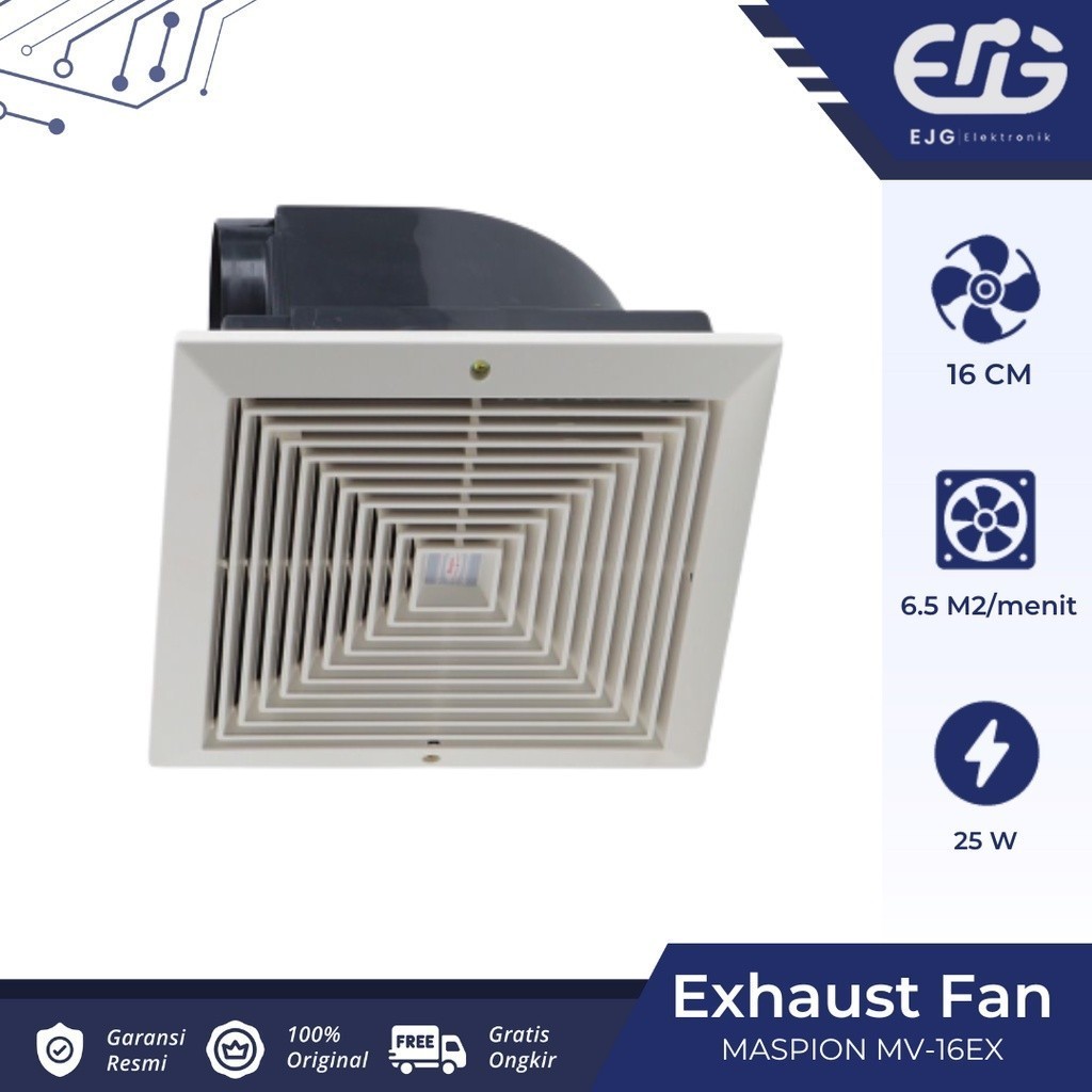 Jual Maspion Exhaust Fan MV-16EX Exhaust Plafon MV16EX / MV16 EX / MV ...