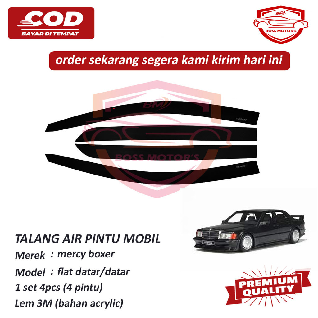 Jual talang air mobil mercy boxer model flat datar/rata 4pintu premium ...