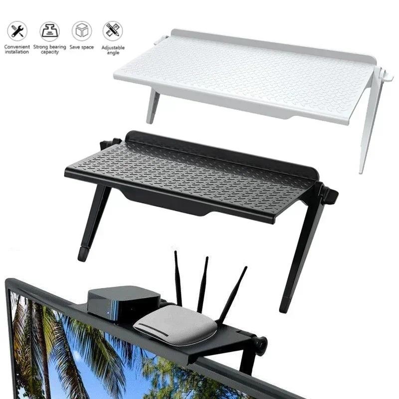 Jual TV Screen Top Storage Shelves Adjustable Monitor Storage Rack ...
