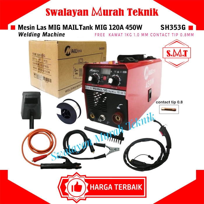 Jual Mesin Las Mig A Tanpa Gas Co Mailtank Sh G Flux Core Gasless Migi Shopee Indonesia