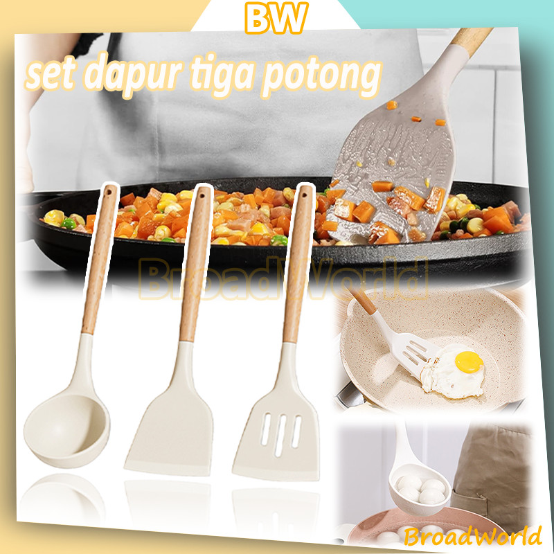 Jual Silicone Utensil Set 3pcs Spatula Silicon Silicone Spatula With