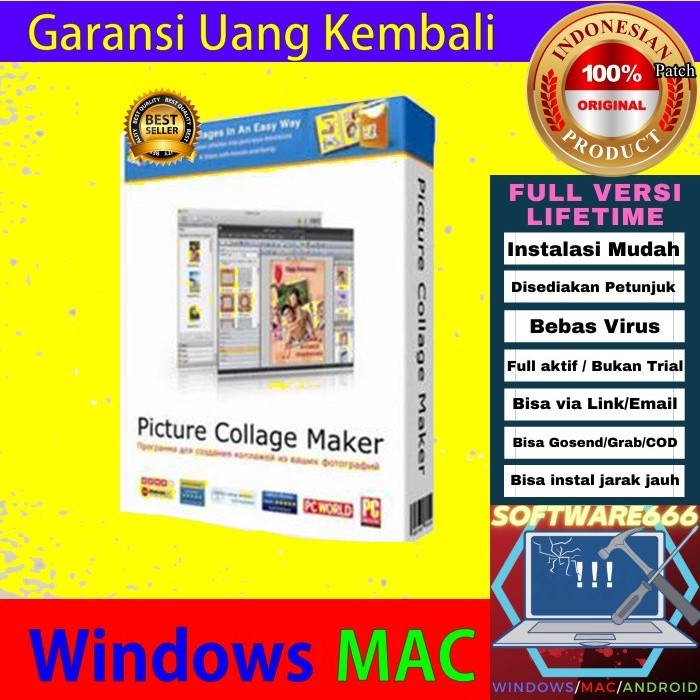 Jual Software Create dan Edit Kolase Picture Collage Maker Pro