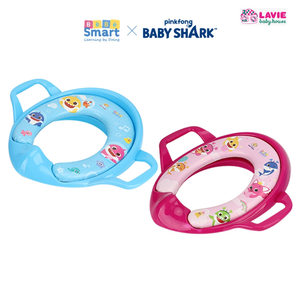 Jual BEBE SMART Baby Shark Soft Potty Toilet Seat With Handle / Toilet ...