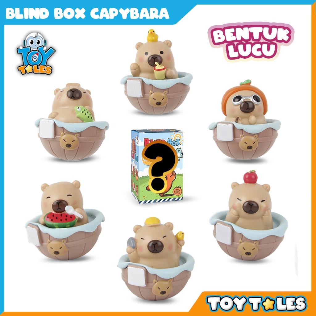 Jual [TOY TALES] Blind Box Set Capybara – Koleksi Figur dengan Karakter ...