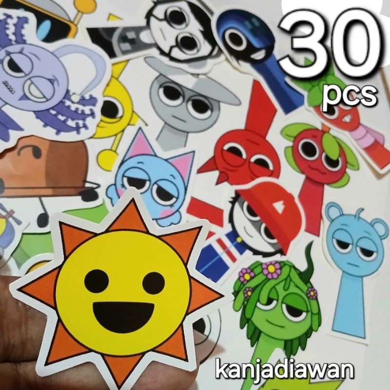Jual Sprunki Incredibox Stiker Sprunki 30pcs Sticker Sprunki | Shopee ...