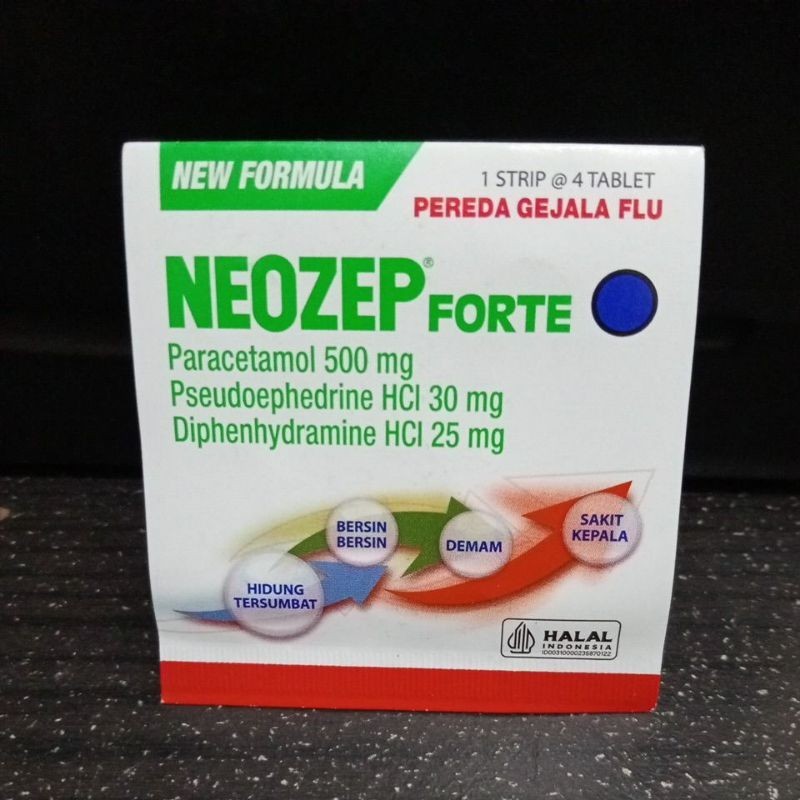 Jual NEOZEP FORTE STRIP ISI 4 TABLET | Shopee Indonesia