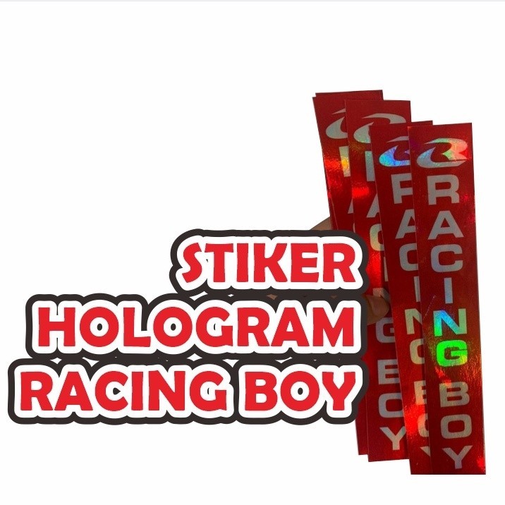 Jual STIKER HOLOGRAM RACING BOY STICKER RCB SPONSOR SHOCK DEPAN ...