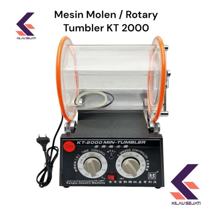 Jual Rotary Tumbler KT 2000/ Mesin molen KT 2000 / Mesin Sangling KT ...