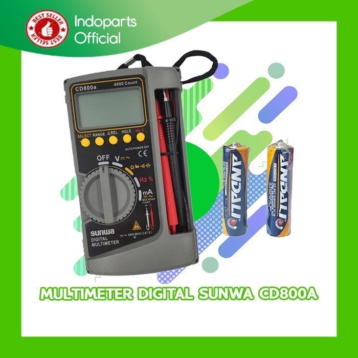 Jual MULTIMETER DIGITAL SUNWA MODEL CD800a / CD800A | Shopee Indonesia